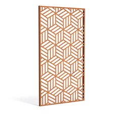 Sfeerpaneel cortenstaal Geometric seven 1100x50x2000mm.