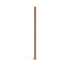 Cortenstaal vierkante hoekpaal 115x115x2109mm.