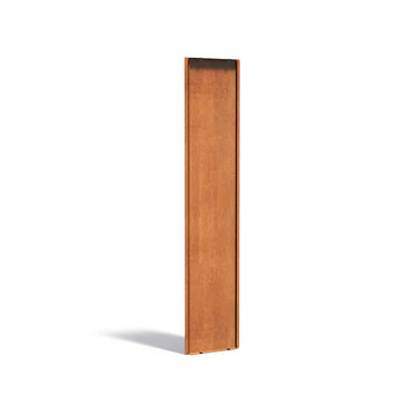 Cortenstaal achterwand voor sfeerpaneel 395x35x1799mm