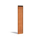 Cortenstaal achterwand voor sfeerpaneel 395x35x1799mm
