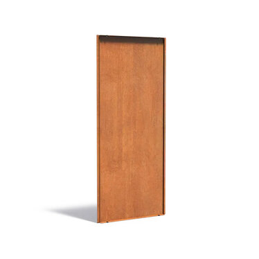 Cortenstaal achterwand voor sfeerpaneel 795x35x1799mm