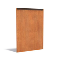 Cortenstaal achterwand voor sfeerpaneel 1345x35x1799mm