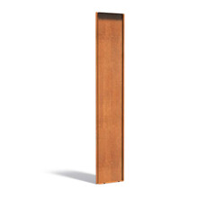 Cortenstaal achterwand voor sfeerpaneel 395x35x1999mm