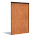Cortenstaal achterwand voor sfeerpaneel 1345x35x1999mm