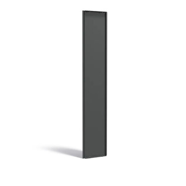 Verzinkt staal achterwand voor sfeerpaneel 395x35x1999mm.