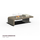 Aluminium vuurtafel VESTA 150x77x42cm.