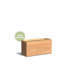 Hardhouten plantenbak CARREZ NEW 100x40x50cm.