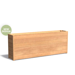 Hardhouten plantenbak CARREZ NEW 200x40x75cm.