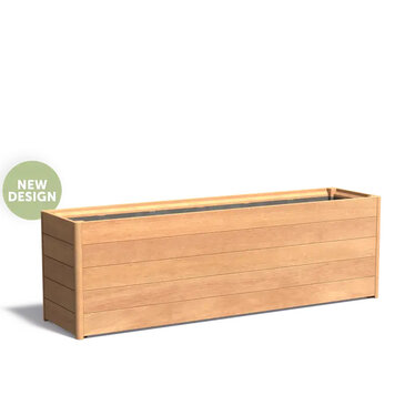 Hardhouten plantenbak CARREZ NEW 2000x500x627mm.