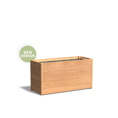 Hardhouten plantenbak CARREZ NEW 120x50x62cm.