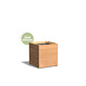 Hardhouten plantenbak CARREZ NEW 600x600x627mm.