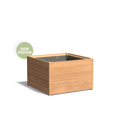 Hardhouten plantenbak CARREZ NEW 100x100x62cm.