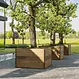 Hardhouten plantenbak CARREZ NEW 1200x1200x505mm.