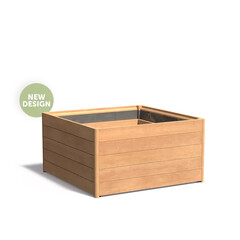 Hardhouten plantenbak CARREZ NEW 120x120x62cm.