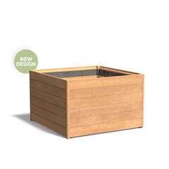 Hardhouten plantenbak CARREZ NEW 1200x1200x750mm.
