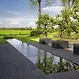 Cortenstaal spiegelvijver 400x100x414cm.