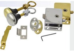 Opbouw deursluiting met draaibare knop