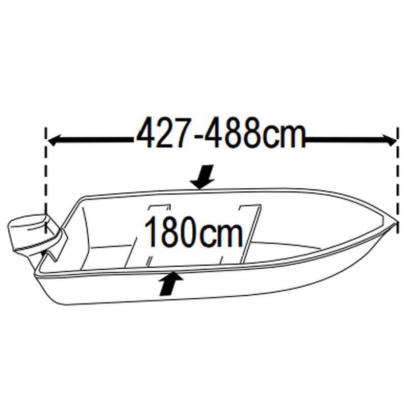 SeaCover afdekzeil boot 427 tot 488 cm / 180 cm