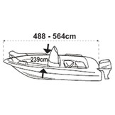 SeaCover afdekzeil boot 488 tot 564 cm / 239 cm