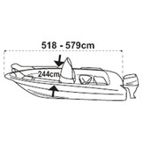 SeaCover afdekzeil boot 518 tot 579 cm / 244 cm