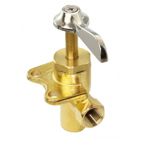 Messing afsluiter voor 2 brandstoftanks