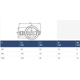 RVS Oogbout met ring