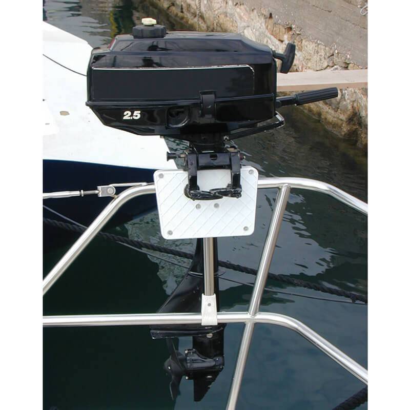 Motorsteun buitenboordmotor railing boot
