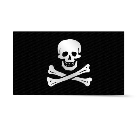 Piratenvlag 30x45 cm