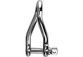 RVS D-sluiting gedraaid