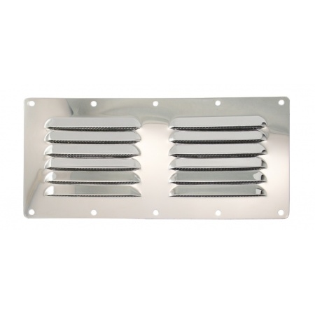Ventilatierooster RVS - 232 x 116 mm
