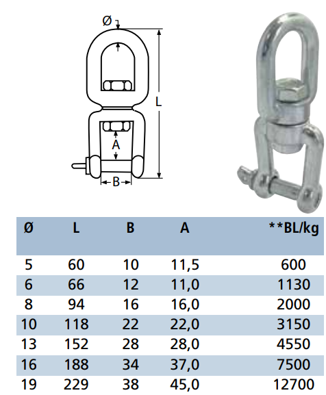RVS Wartel - Oog/Gaffel