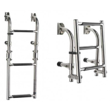 RVS opklapbare zwemtrap met 3 treden