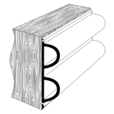 PVC Steigerprofiel 1893 (Per 2,3 meter)