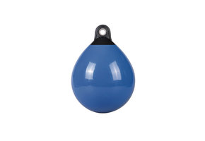 Ronde stootwil Blauw met zwarte kop