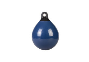 Ronde stootwil Navy met zwarte kop