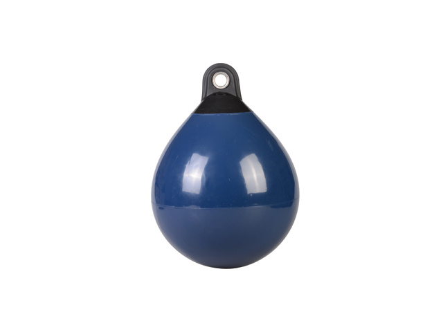 Ronde stootwil - Navy met zwarte kop