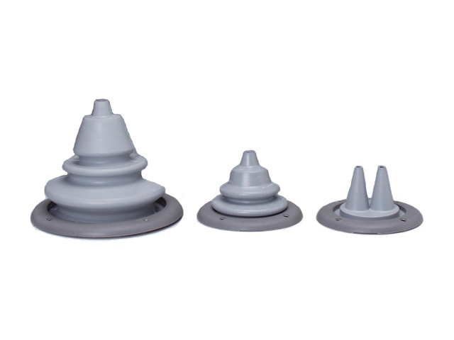 Stuurkabel doorvoer met montage ring Grijs