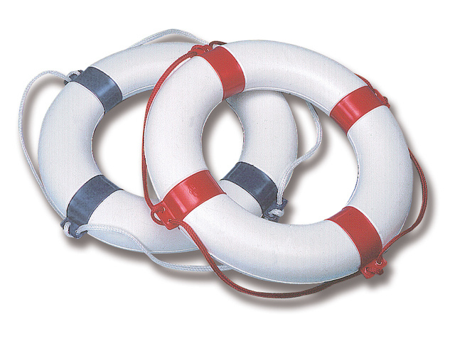 Reddingsboei rond PVC