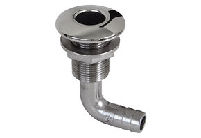 RVS huiddoorvoer met 90 graden slangtule