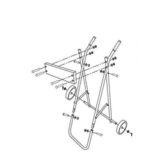 Buitenboordmotor trolley inklapbaar tot 40 kg