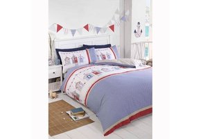 Dekbedovertrek Beach house - polykatoen