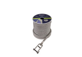 Vallijn met RVS valsluiting - wit/zwart