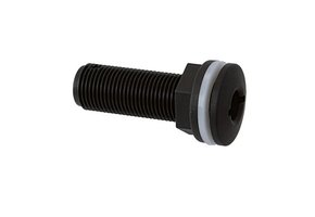 Kunststof huiddoorvoer zwart 1½"