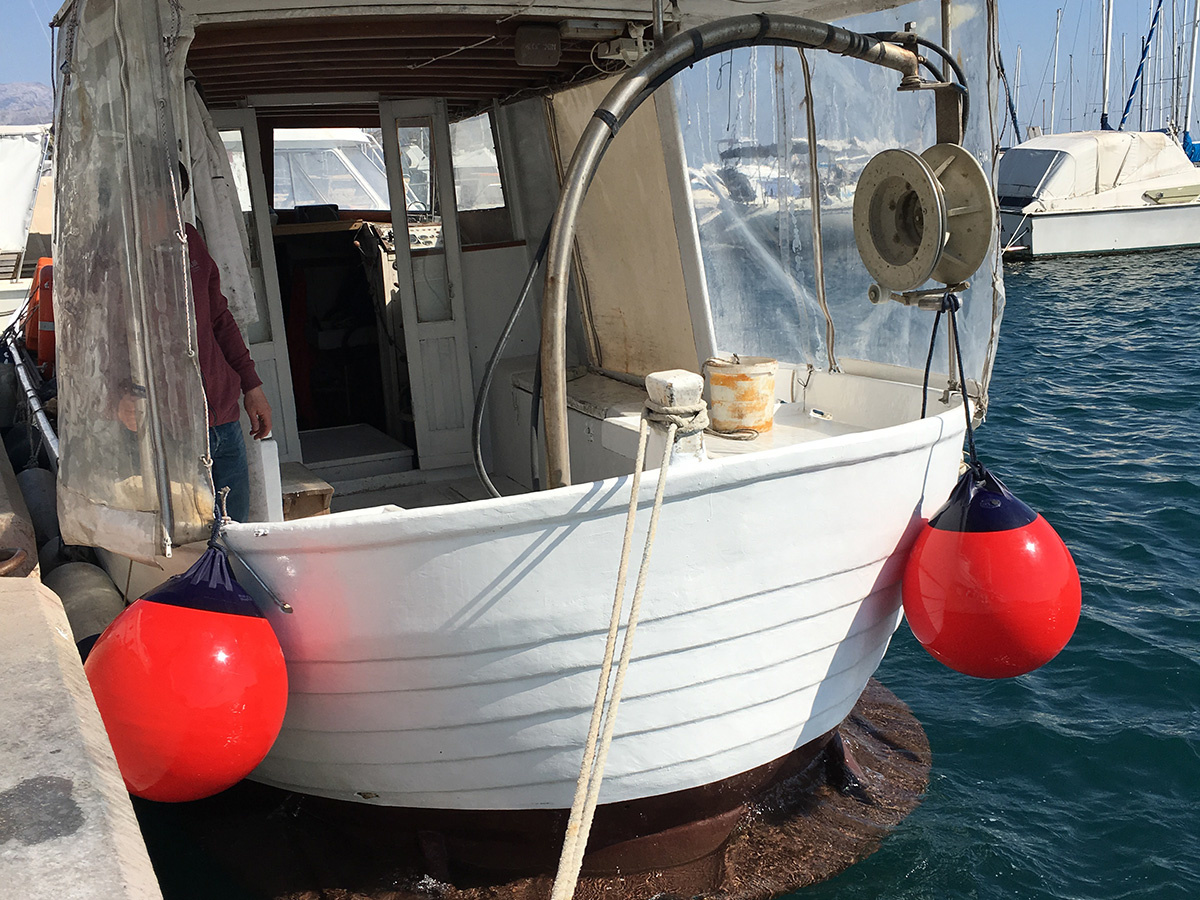 Ocean - Ronde stootwil - met blauwe kop - R-series