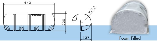 Steiger stootrand Bumper 3/4