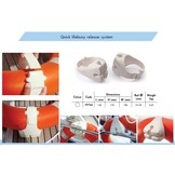 Clip-on reddingsboei houder railing