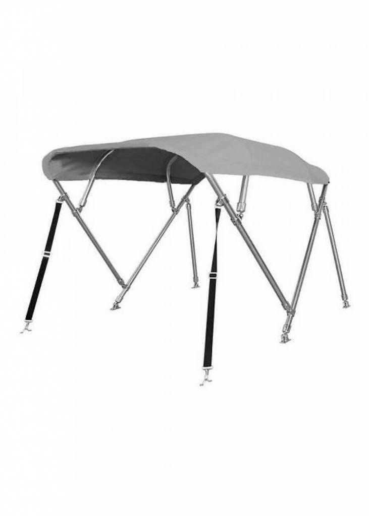 RVS 4-boogs biminitop - Breedte 155<>169 cm - Hoogte 137 cm