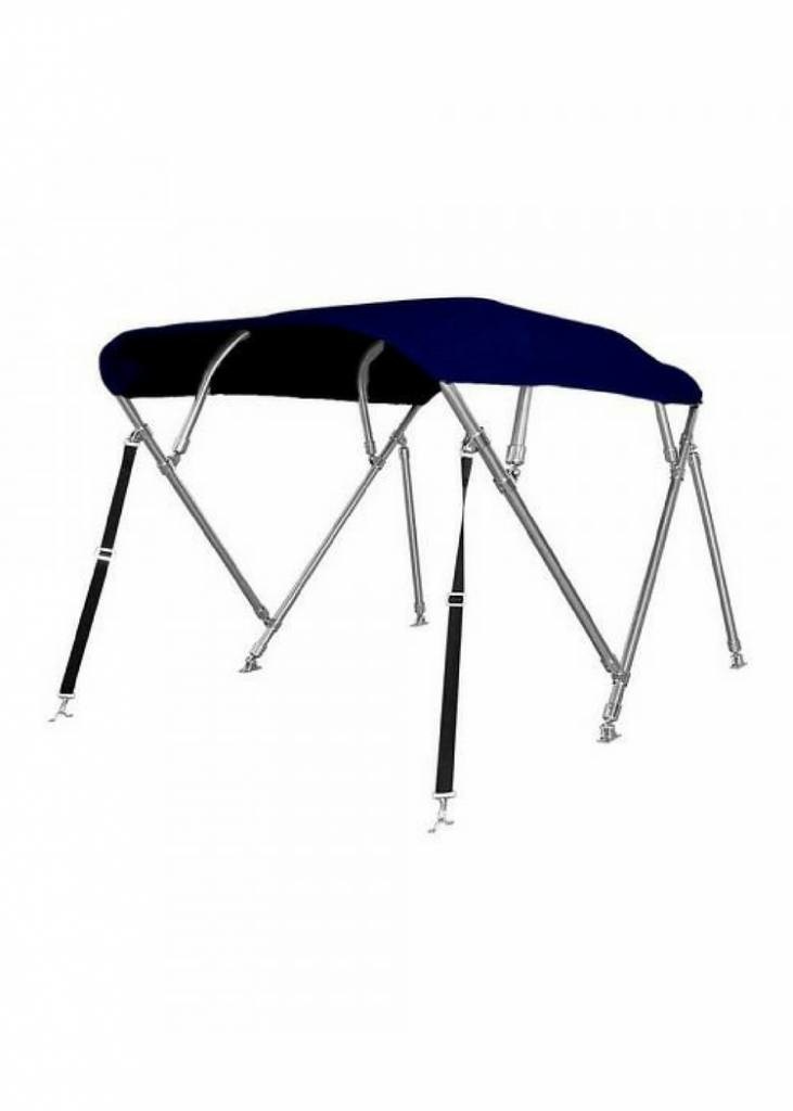 RVS 4-boogs biminitop - Breedte 155<>169 cm - Hoogte 137 cm