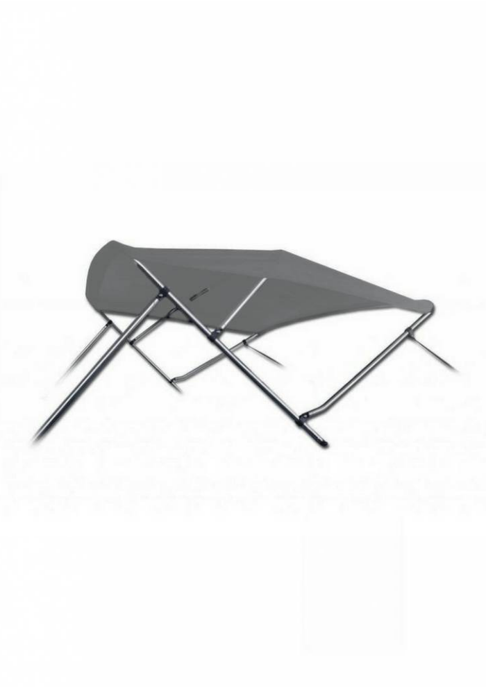 RVS 3-boogs biminitop - Breedte 155 <> 169 cm - Hoogte 137 cm