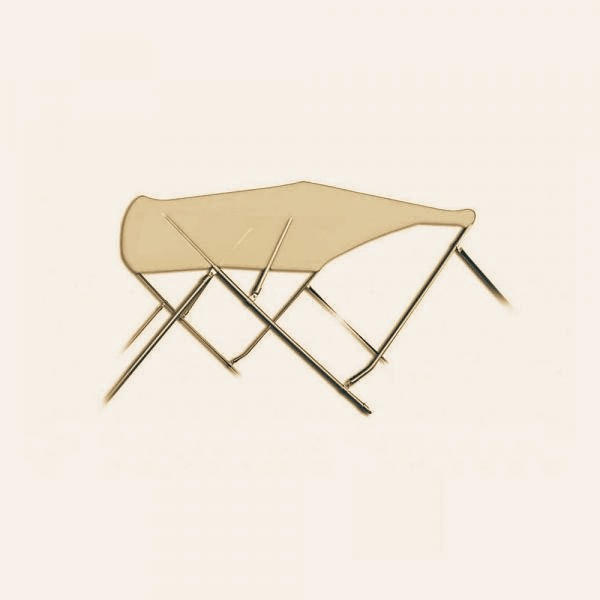 RVS 3-boogs biminitop - Breedte 155 <> 169 cm - Hoogte 117 cm